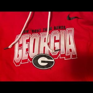 UGA BULLDOGS cropped sweatshirt